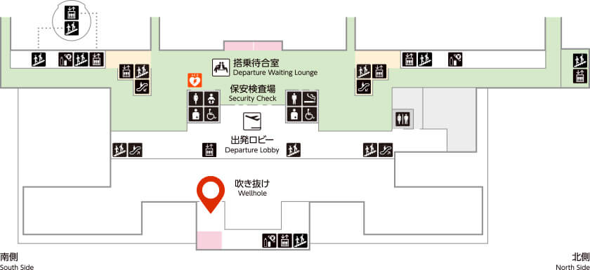 ゲームコーナーの位置図